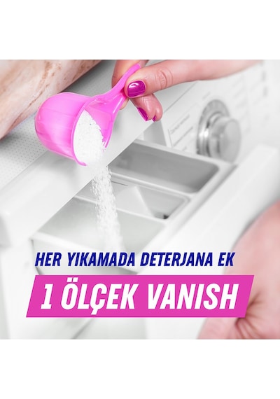 Vanish Oxi Action Deterjan Güçlendirici ve Leke Çıkarıcı Sıvı Renkliler 1 L + Toz Kristal Beyaz 480 Gr