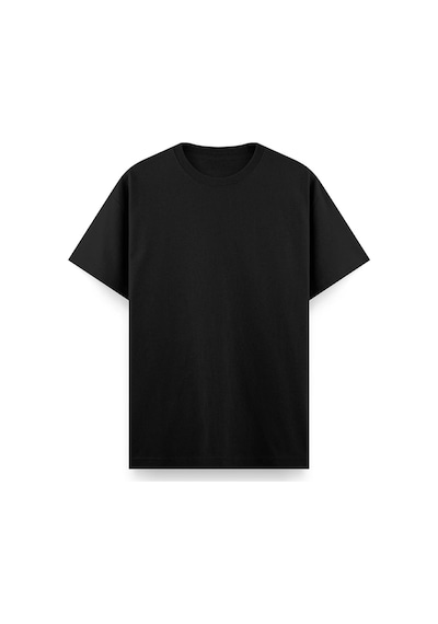 Mac 10 Sırt Baskılı Bisiklet Yaka Erkek Tshirt Antrasit