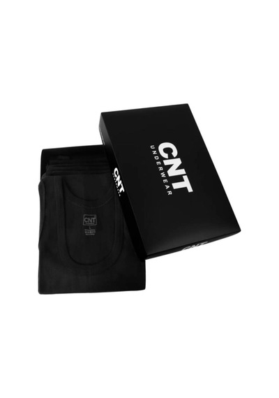 Cnt Erkek Atlet Pamuklu Basic 5'li Premium Paket Siyah Siyah