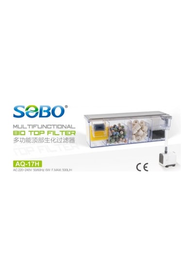 Sobo A-17h Şelale Filtre 500l/h Akvaryum Üst Filtre