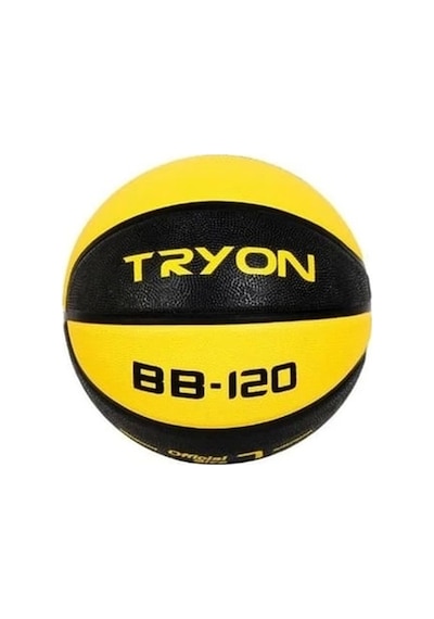 Tryon Bb-120 Kauçuk Basketbol Topu 7 Numara Sarı Siyah