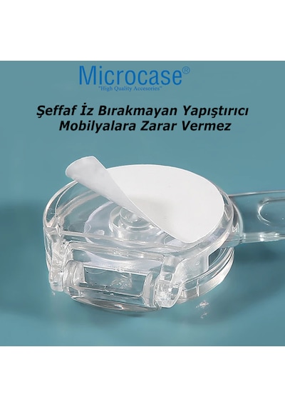 Bebek Eşya Dolap Kapı Çekmece Kilidi -al4538 4 Adet Şeffaf