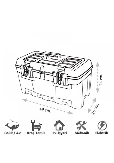 Superbag 19″ Metal Kilitli Takım Çantası Asr-2077