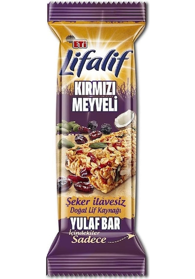 Eti Lifalif Kırmızı Meyveli Müsli Bar 16 x 35 G