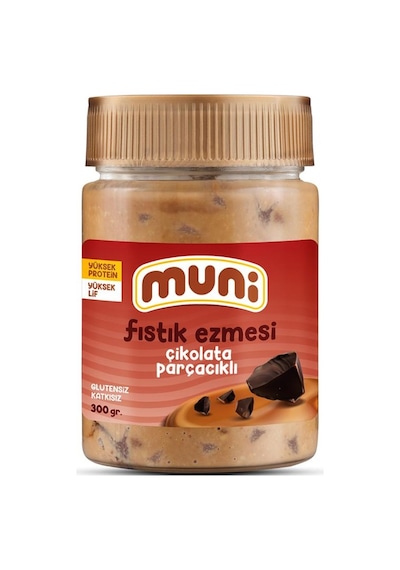 Muni Çikolata Parçacıklı Fıstık Ezmesi 300 G