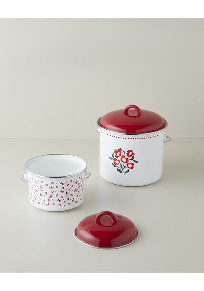English Home Bright Parade Emaye Bakraç 16 Cm Beyaz Beyaz