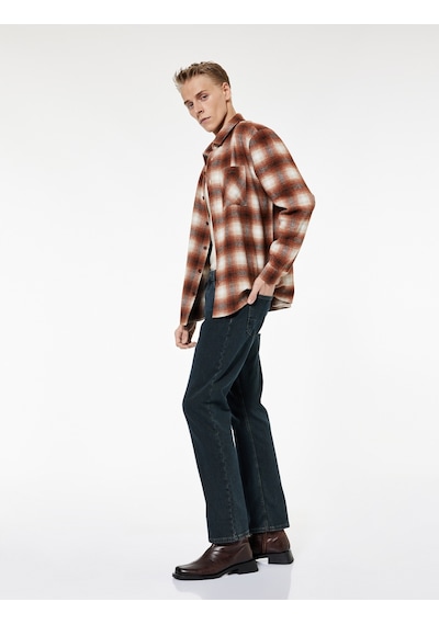 Koton Pamuklu Cepli Normal Bel Straight Fit Jean Pantolon - Mark Jean Petrol 7wam40031nd Koton Pamuklu Cepli Normal Bel Straight Fit Jean Pantolon - Mark Jean Petrol 7wam40031nd
