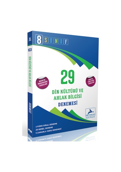 8. Sınıf Din Kültürü ve Ahlak Bilgisi 29 Deneme- PRF Paraf Yayınları