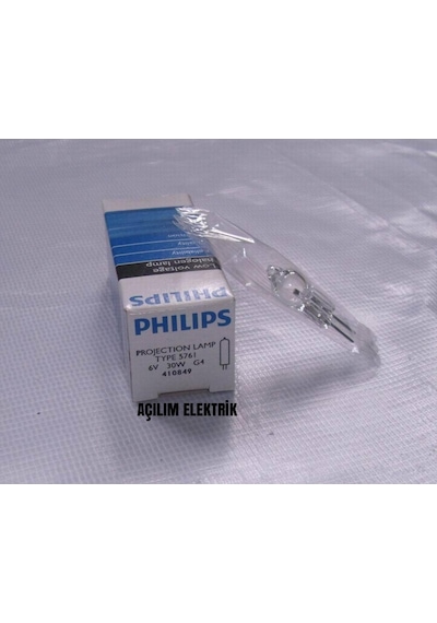 Philips Type 5761 6V 30W G4 Projeksiyon Lambası Optik /Özel Ampul