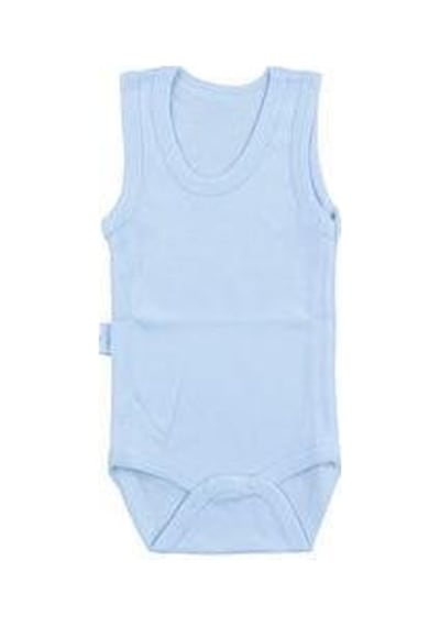 Sebi Bebe Bebek Pamuklu Alttan Çıtçıtlı Askılı Bady-11299 Mavi