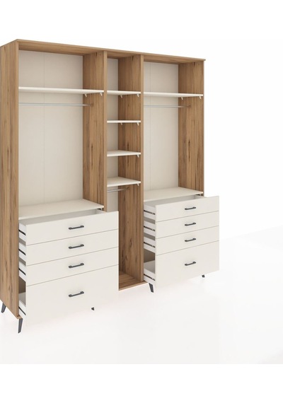 Hyperion Dolap 8 Raflı 8 Çekmeceli 3 Askılı 220x44x243 Çam-aytaşı/aytaşı Aytası/aytası Hyperion Dolap 8 Raflı 8 Çekmeceli 3 Askılı 220x44x243 Çam-aytaşı/aytaşı Aytası/aytası