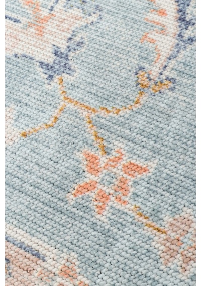 Elısta Vıntage Vintage Tasarımlı Yumuşak Bukle Dokuma Kaymaz Tabanlı Yıkanabilir Modern Halı Mavi - Bej Elısta Vıntage Vintage Tasarımlı Yumuşak Bukle Dokuma Kaymaz Tabanlı Yıkanabilir Modern Halı Mavi - Bej