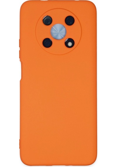 Huawei Nova Y90 Kılıf Nano İçi Kadife Silikon - E4635 Turuncu