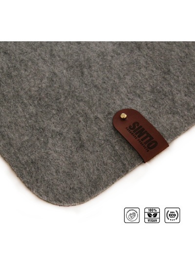 Sintio 50x100 Kaydırmaz Taban İlaveli Keçe Mousepad Açık Gri