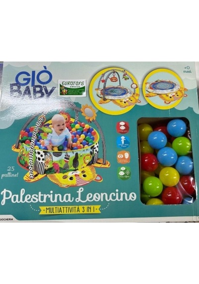 Toys Komik Aktivite Jimnastik Topu Sevimli Aslan 3'ü 1 Arada Aktivite ve Oyun Halısı 506