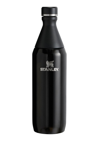 Stanley All Day Slim Soğuk Su Şişesi Termosu, Siyah, 0.60 Litre Çok Renkli