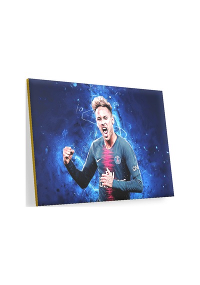 Cakasepetim Neymar Jr Psg Futbol Takımı Mavi Fon Görseli Ahşap Mdf Tablo