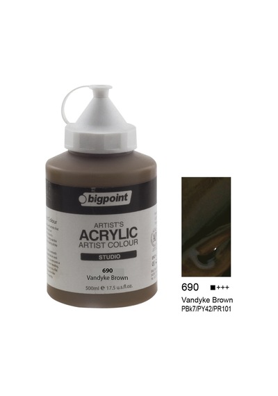 Bigpoint Akrilik Boya 500 Ml Vandayke Brown 690 N11.2108