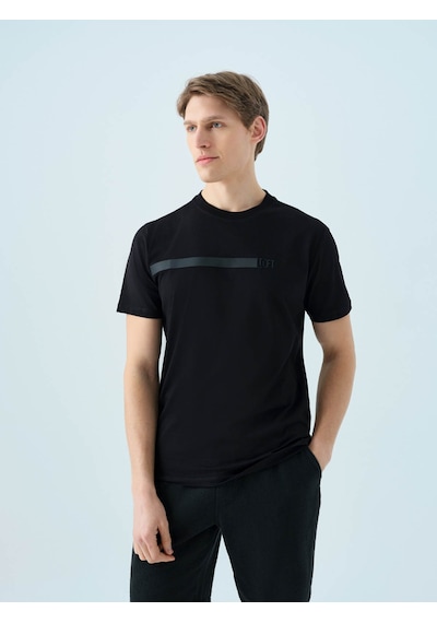 Loft Regular Fit Siyah Erkek T-shirt Lf2039588 Siyah