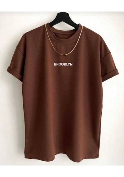 Kozia Outdoors Malkoçbey Oyaka Unisex Oversize T-şhirt K Kahve Koyu Kahve