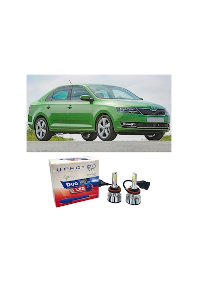 Skoda Rapid Sis Far Ampulü H11 Duo Yeni Seri Beyaz 2013-2019
