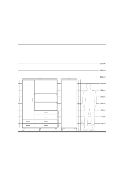 Kronos Dolap 7 Raflı 6 Çekmeceli Tek Kapaklı 132x59x195 Antrasit-antrasit/antrasit Antrasıt/antrasıt Kronos Dolap 7 Raflı 6 Çekmeceli Tek Kapaklı 132x59x195 Antrasit-antrasit/antrasit Antrasıt/antrasıt