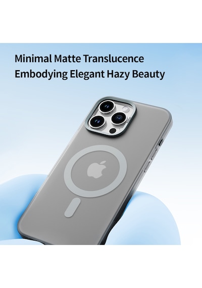 Rock Apple Uyumlu iPhone 16 Pro Matte Magsafe Silikon Kılıf Siyah