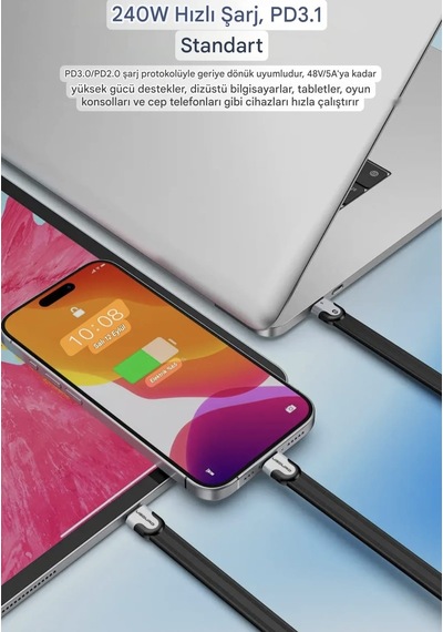 Ugourd Thunderbolt 5 E-marker Akıllı Çip 50cm. 240w 80gbps 16k+8k+4k Pd 240w Görüntü Aktarım Ve Type-c Hızlı Şarj Ve Data Kablosu Thunderbolt 4/3 İle Uyumlu Yeni Nesil Son Teknoloji Kablo - Ugourd Thunderbolt 5 E-marker Akıllı Çip 50cm. 240w 80gbps 16k+8k+4k Pd 240w Görüntü Aktarım Ve Type-c Hızlı Şarj Ve Data Kablosu Thunderbolt 4/3 İle Uyumlu Yeni Nesil Son Teknoloji Kablo -