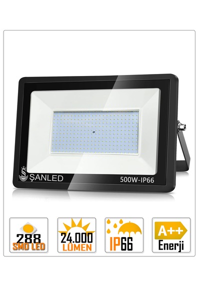 500w 30.000 Lümen 6500k Beyaz Işık Smd Led Projektör-2 Adet