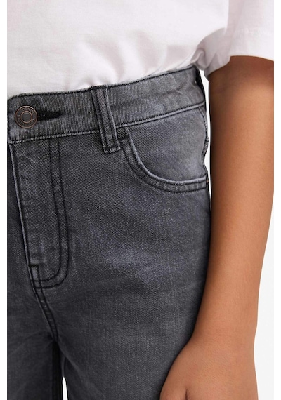 Defacto Erkek Çocuk Straight Fit Düz Paça Jean Pantolon F8432a826smnm40 Siyah-nm40