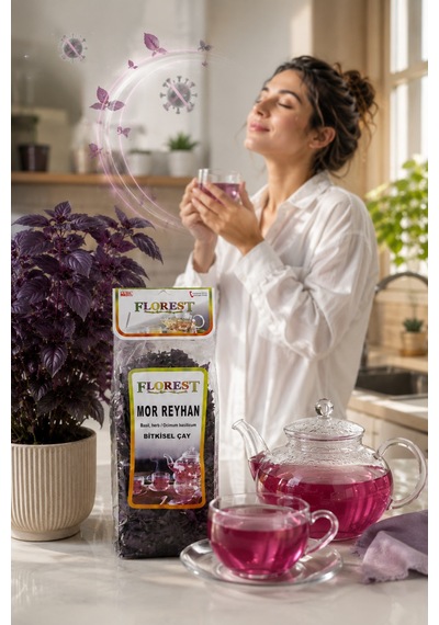 Florest Mor Reyhan Bitki Çayı 50 G Mor Reyhan - 913955054