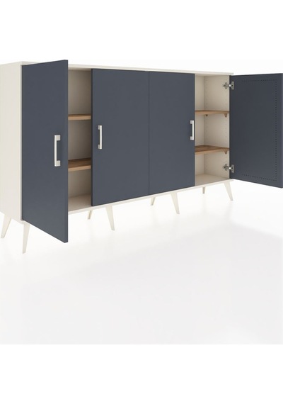 Arges Konsol 4 Raflı 4 Kapaklı 176x30x99 Aytaşı-antrasit/çam Antrasıt/atlas Çam - Aytası Arges Konsol 4 Raflı 4 Kapaklı 176x30x99 Aytaşı-antrasit/çam Antrasıt/atlas Çam - Aytası