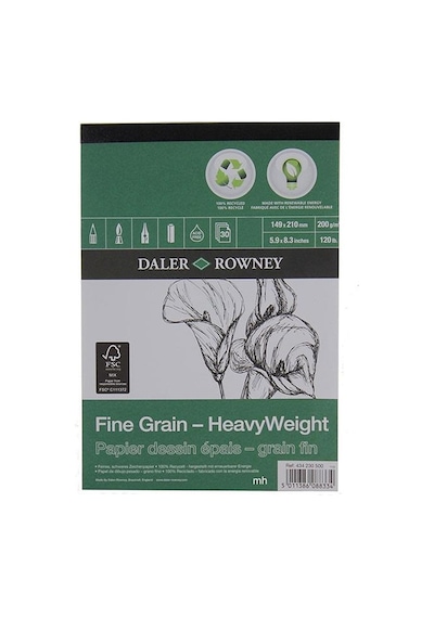 Daler Rowney Fine Grain-Heavyweight Eco Çizim Defteri 200G 30Y A4