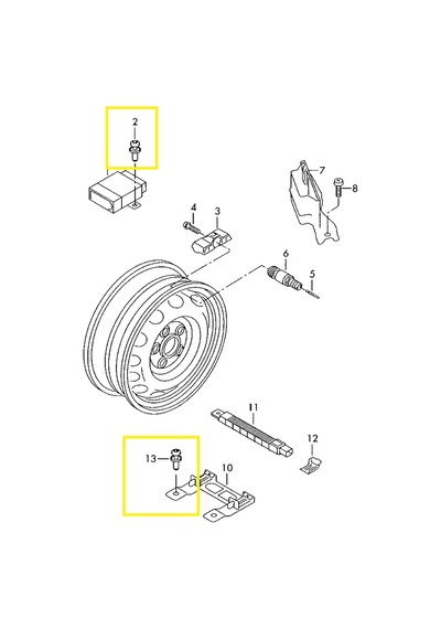VW Audi GERME Perçini Klips 7L6868307 8Z0857784 HSK0460