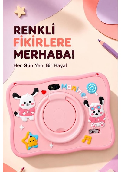 Maniner Eğitici M6 4 GB 128 GB Kılıflı Çocuk Tableti Tablet