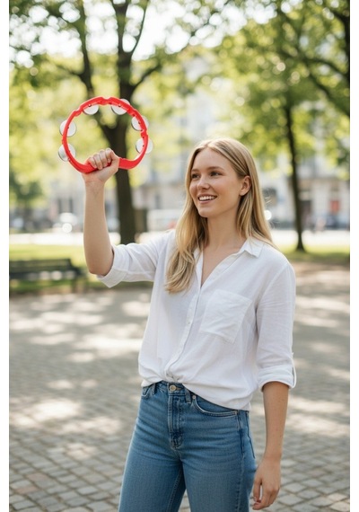 Kırmızı Plastik Zilli Gelin Nedime Tefi 5'li Kına & Düğün & Sünnet Tef Seti Eğlenceli Aksesuar Kırmızı Plastik Zilli Gelin Nedime Tefi 5'li Kına & Düğün & Sünnet Tef Seti Eğlenceli Aksesuar