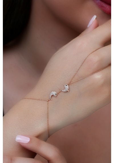 925 Ayar Gümüş Rose Yunuslar Şahmeran - 45104001 Rose Gold
