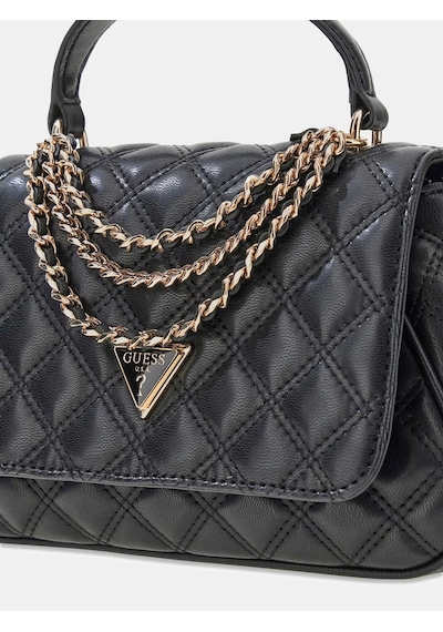 Guess Giully Ii Zincirli Kadın Omuz Çantası Hwqg9673190 Siyah