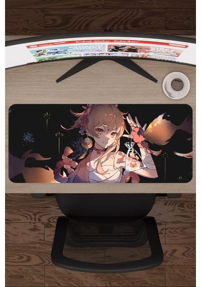 Yoimiya Genshin Impact Anime Gacha V5 - 70x30 Xl Gaming Mouse Pad Fare Altlığı