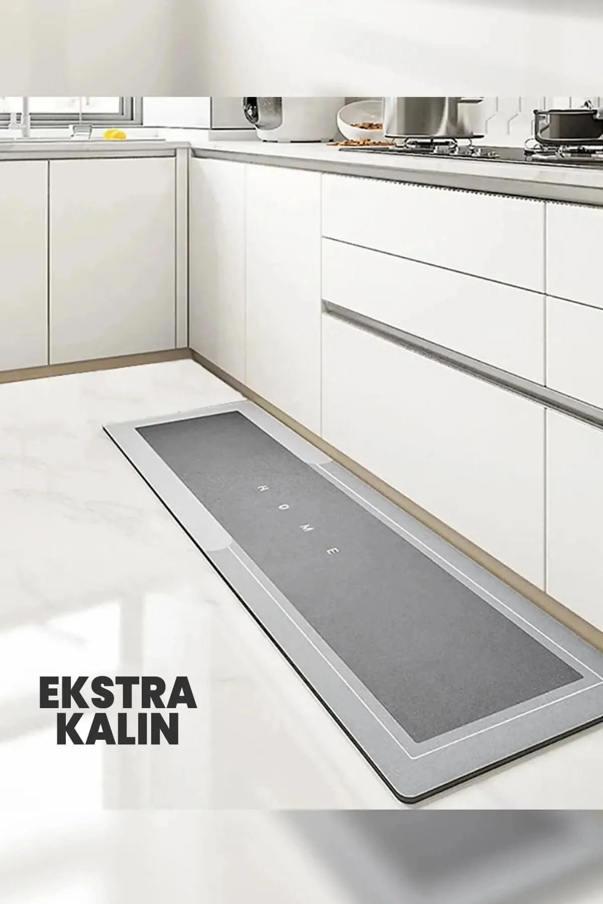Büyük Boy Sihirli Su Emici Tabanlı Uzun Paspas 50 X 120 Cm Süper Emici Kaymaz Tabanlı Uzun Paspas Banyo Paspas - Mutfak Paspas Çok Renkli