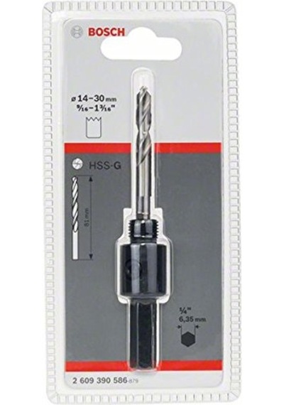 Bosch Standard Hex 6.35 mm Adaptör 14-30 mm Pançlar İçin - 2609390586