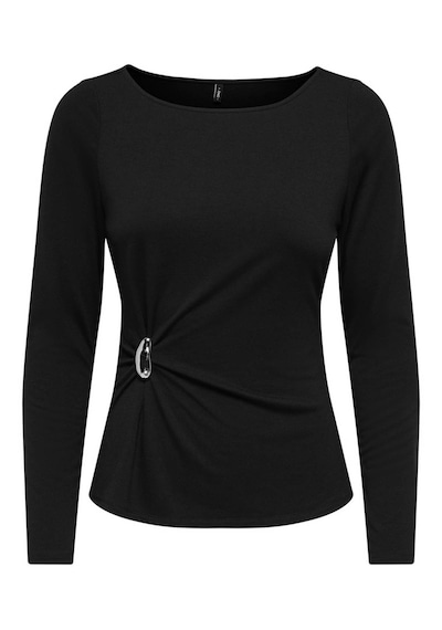 Only Onlelena L/s Boatneck Metal Top Jrs Noos Siyah Kadın Bluz 15380314