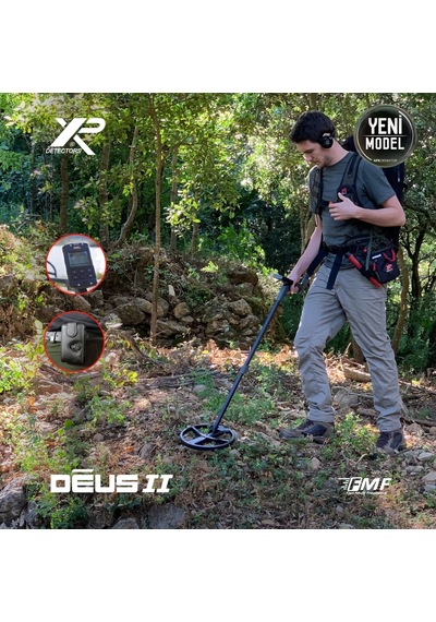 Xp Deus 2 Rc Metal Dedektörü 24x13 Cm Hf2 Başlık + Ws6 St Kablosuz Kulaklık Altın Arama