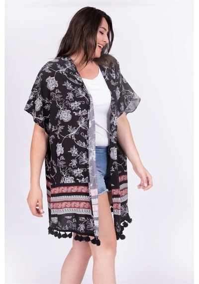 Myline Püskül Detaylı Kimono 538652266