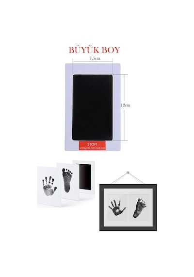 Technosmart Technosmart Bebek El Ayak Izi Anı Seti Mürekkep Temassız Baskı Ki (504097311)