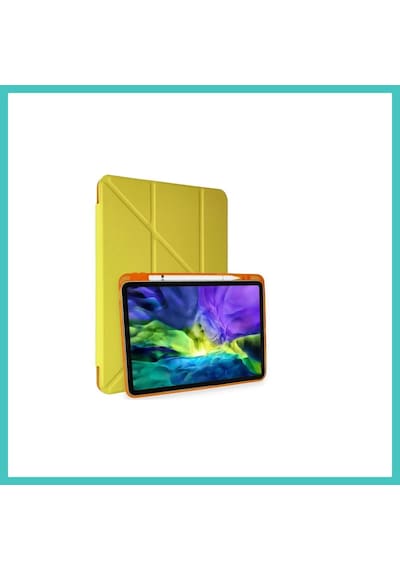 Ny Joy İpad Pro 11 2018 Kılıf Kalemlikli Mars Tablet Kılıfı - Açık Sarı Nyjoybz