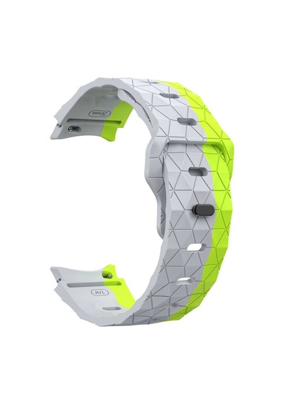 Galaxy Uyumlu Watch 4 5 6 Pro Redclick Krd-116 20mm Futbol Desenli Spor Tasarımlı Silikon Kordon