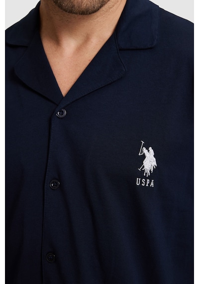 U.S. Polo Assn. Erkek Lacivert Pijama Takımı 50333265 Vr033
