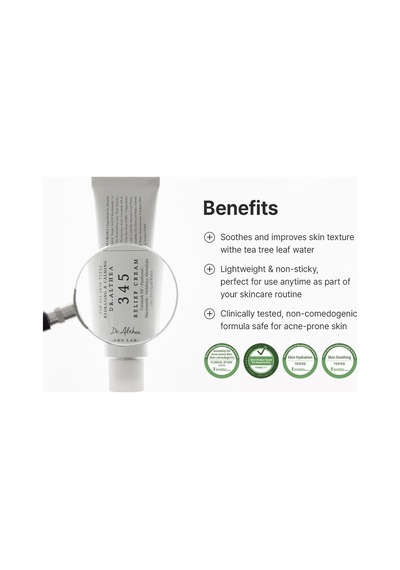 Dr. Althea 345 Relief Cream Akne Karşıtı Niacinamide Resveratrol Centella Yatıştırıcı Nemlendirici Krem 50 Ml