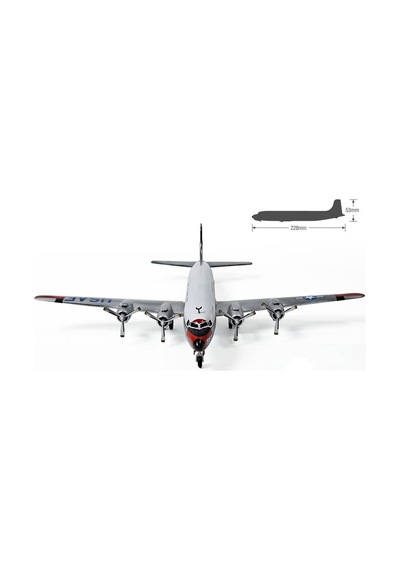 Academy 12634 1/144 Usaf C-118 Liftmaster Dc-6 Askeri Kargo Uçağı, Plastik Model Kiti